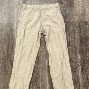 Charter Club Women's 100% Linen Drawstring Pants